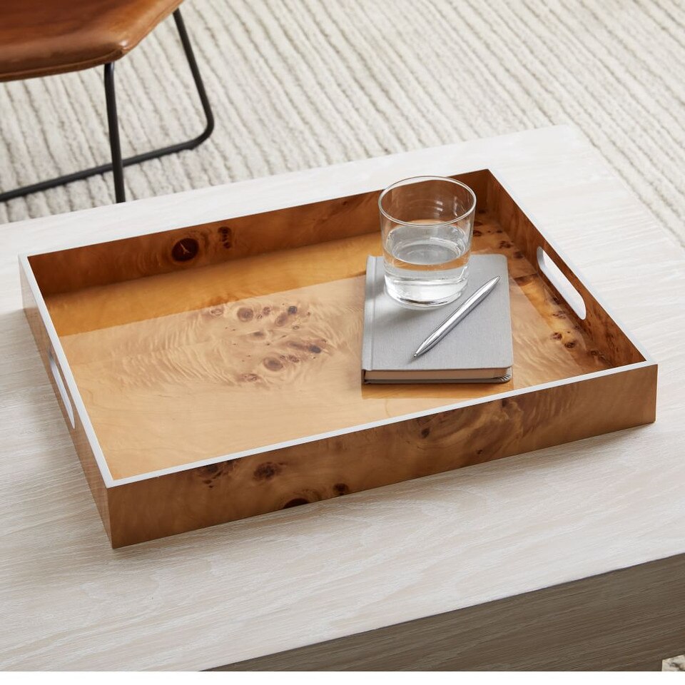 Burled Wood & Lacquer Trays West Elm Australia